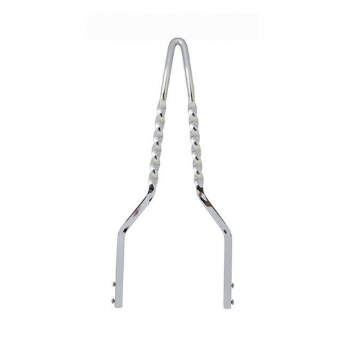 Sissy bar twisted - 18", chromé